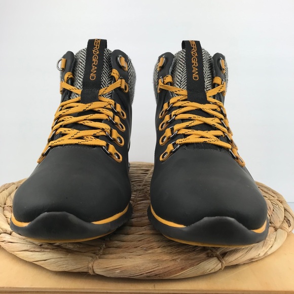 Cole Haan ZeroGrand Hiking Boot Black Leather 11B - Picture 5 of 10
